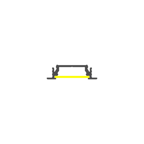Recessed Easy Mounting LED Channel ~ Model Groove14 - Wired4Signs USA - Buy LED lighting online
