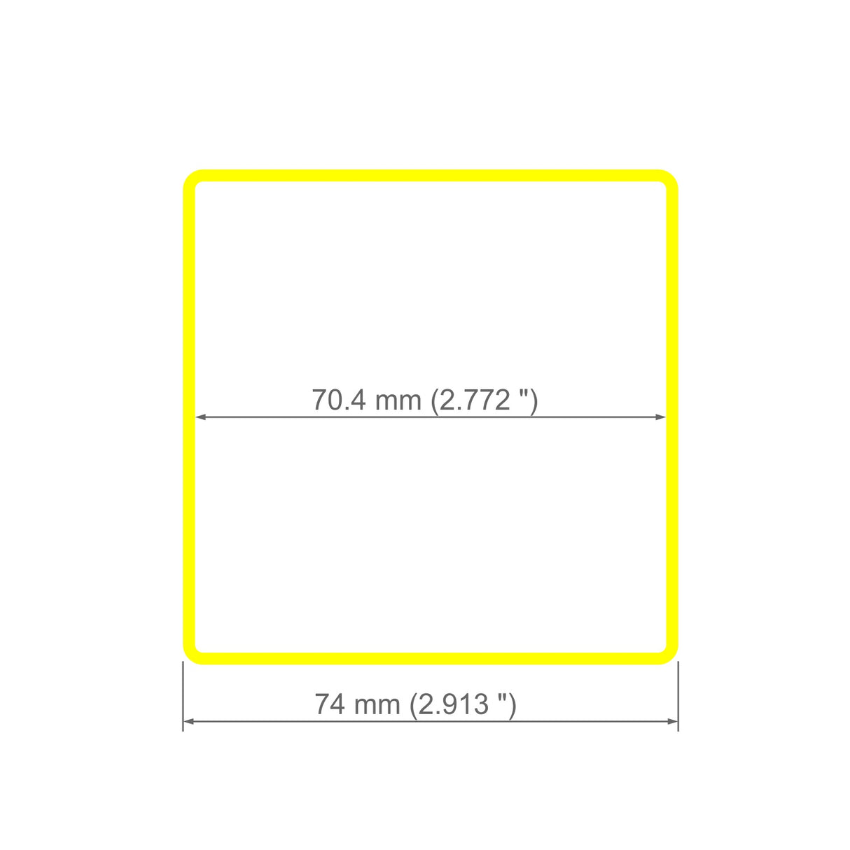 2.91" Square Polycarbonate LED Lighting Tube ~ Model Holston74 - Wired4Signs USA - Buy LED lighting online