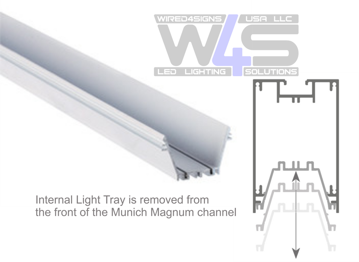 Internal Light Tray - Munich Magnum, Moscu Magnum - Wired4Signs USA - Buy LED lighting online