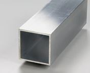 A close-up of the Aluminum square tube for light sticks, featuring a hollow 1/2 inch metallic design, displayed on a light gray background.