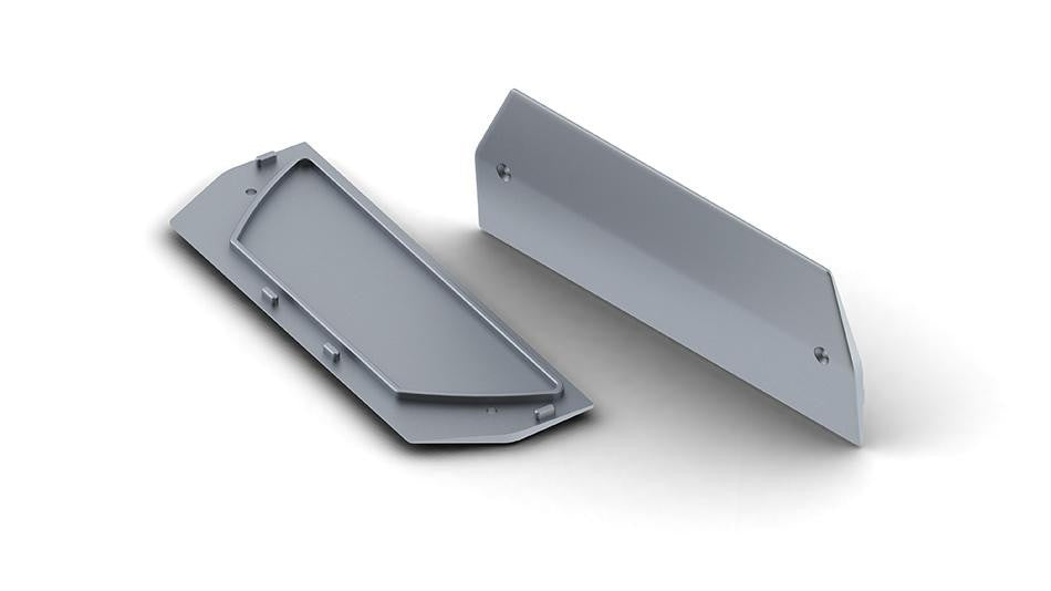 Aluminum end cap for SPLW116 LED profile w/out cable hole - Wired4Signs USA - Buy LED lighting online