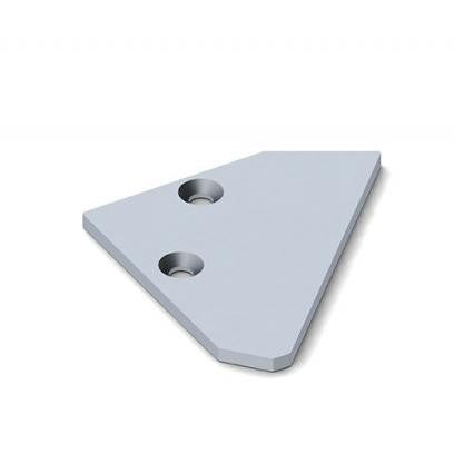 Aluminum end caps for profile ALU CEILING WASHER without cable hole - right - Wired4Signs USA - Buy LED lighting online