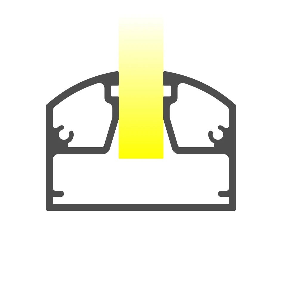 Edge-Lit LED Extrusion for 1/2" Acrylic Signs ~ Model New York Quarter-Round - Wired4Signs USA - Buy LED lighting online