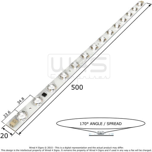 14.4w High CRI Back-lit LED Linear Module - Wired4Signs USA - Buy LED lighting online