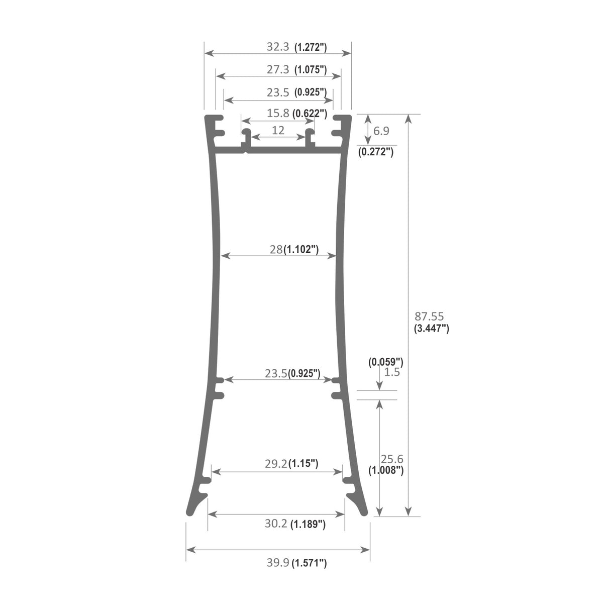 Linear Pendant LED Lighting Profile - Wired4signs USA / surface mounted light, Linear suspension lights, Flexible LED Strip, Surface Mounted Light