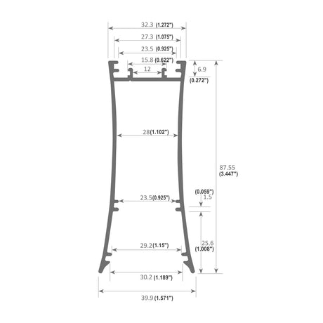 Linear Pendant LED Lighting Profile - Wired4signs USA / surface mounted light, Linear suspension lights, Flexible LED Strip, Surface Mounted Light
