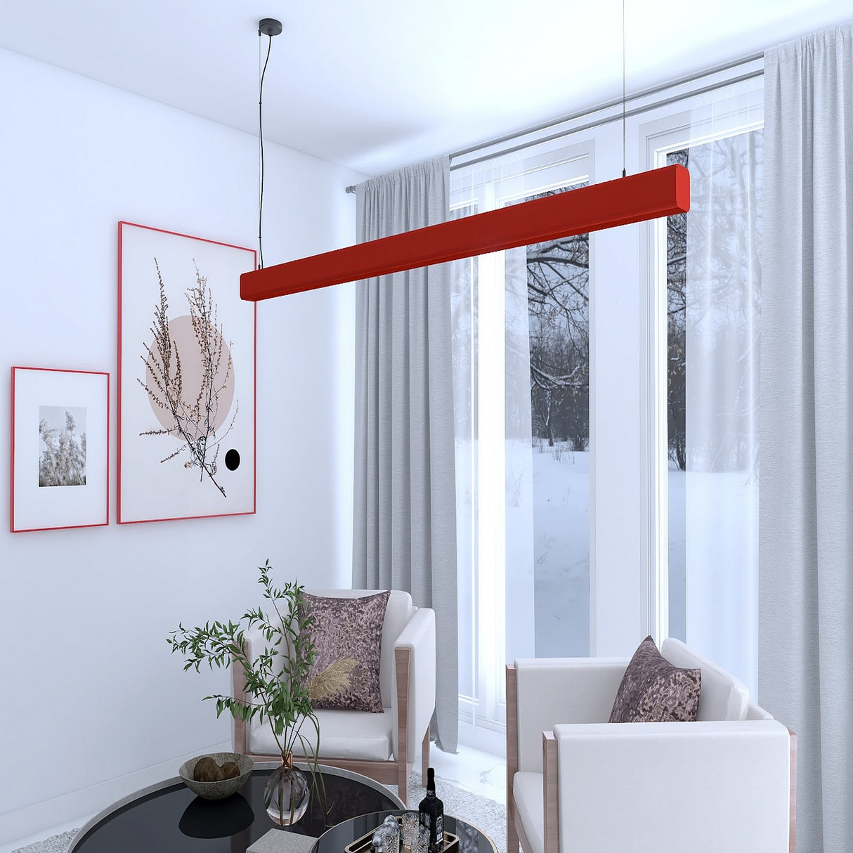 Modern Pendant Strip Light Channel ~ Model Antonio | Wired4signs USA | Surface mounted channel, Light pendant, led light diffuser, smd led
