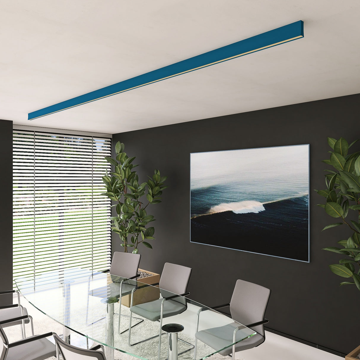 Linear Pendant LED Lighting Profile - Wired4signs USA / surface mounted light, Linear suspension lights, Flexible LED Strip, Surface Mounted Light