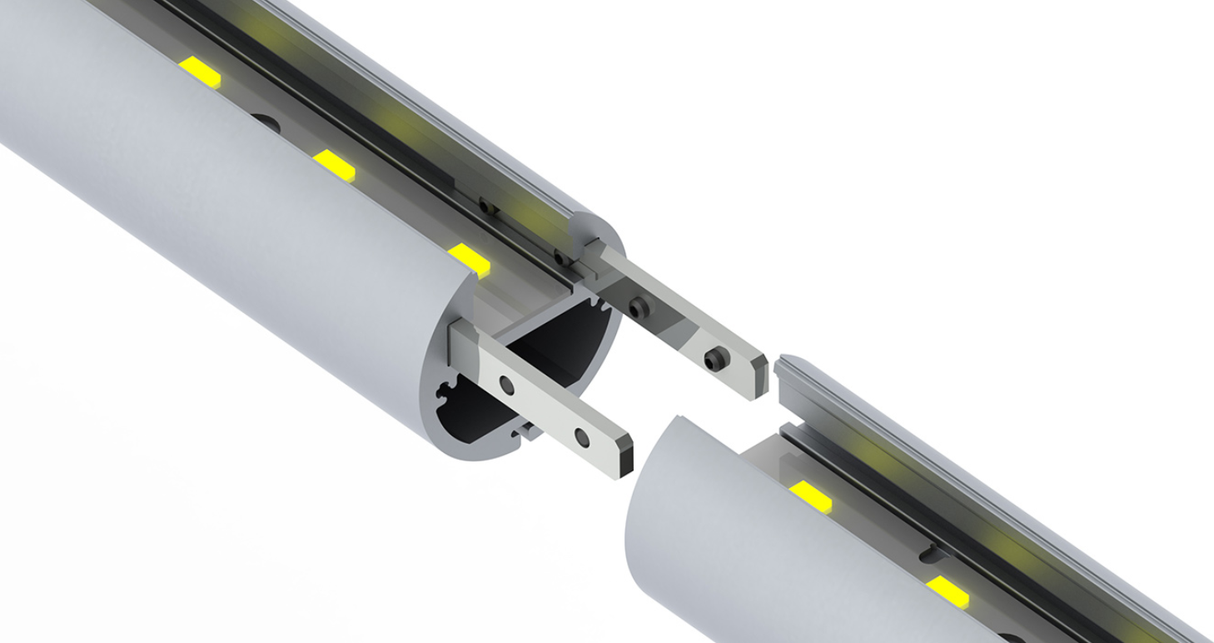 Round LED Linear Pendant ~ Model Alu-Round 38 - Wired4Signs USA - Buy LED lighting online