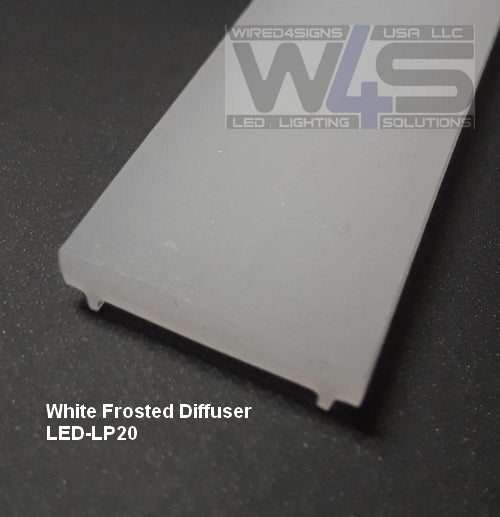 LED Diffuser for Treadable Easy-On Profiles - Wired4Signs USA - Buy LED lighting online