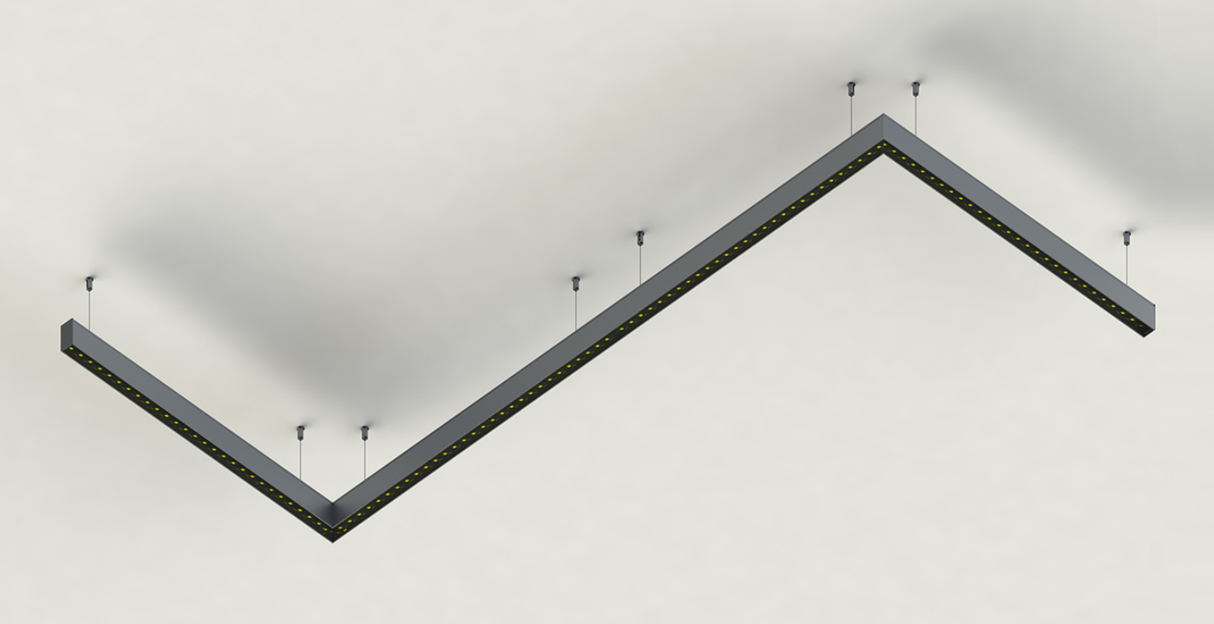Rectangular LED Linear Pendant ~ Model PLS33 - Wired4Signs USA - Buy LED lighting online