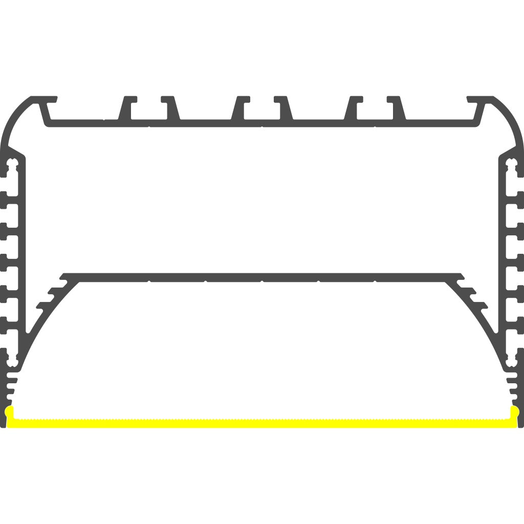 4.45" Surface/Flush or Linear LED suspension Lighting Channel ~ Model PLW116 - Wired4Signs USA - Buy LED lighting online