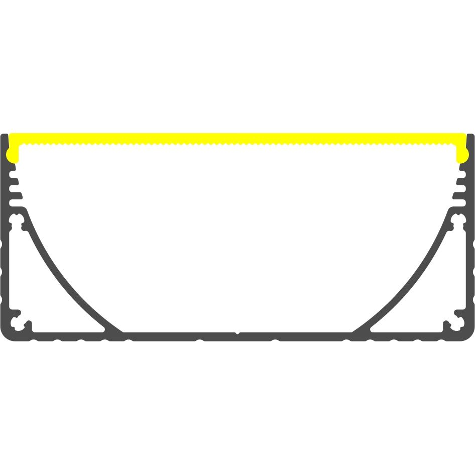 3.15" Surface Mount LED Strip Channel ~ Model PLW80N - Wired4Signs USA - Buy LED lighting online