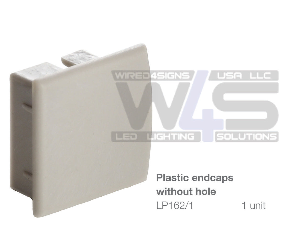 End cap for Versalles Profile with wire conduit - Wired4Signs USA - Buy LED lighting online