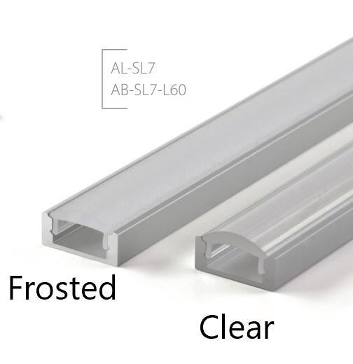Optic LED Profile covers for the SL7 and SL15 profiles - Wired4Signs USA - Buy LED lighting online