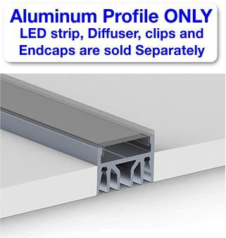 Surface Mount LED Strip Channel ~ Model Alu-Epoxy - Wired4Signs USA - Buy LED lighting online
