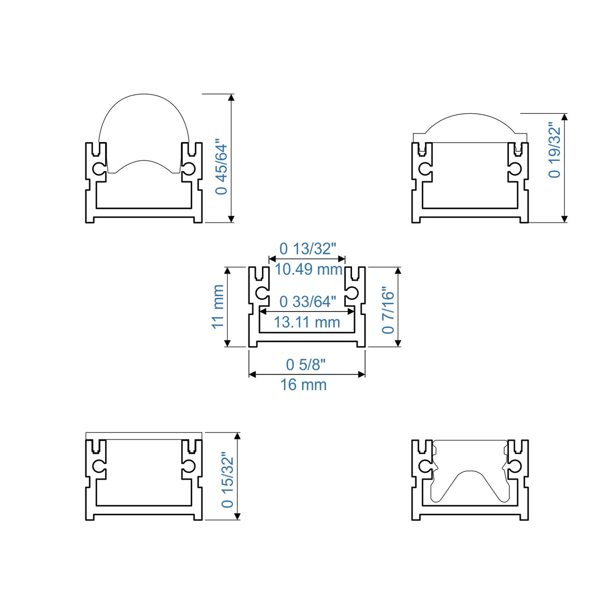 Waterproof LED Channel ~ Model Roma Easy On IP65 - Wired4Signs USA - Buy LED lighting online