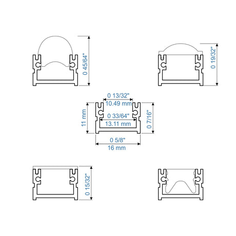 Waterproof LED Channel ~ Model Roma Easy On IP65 - Wired4Signs USA - Buy LED lighting online