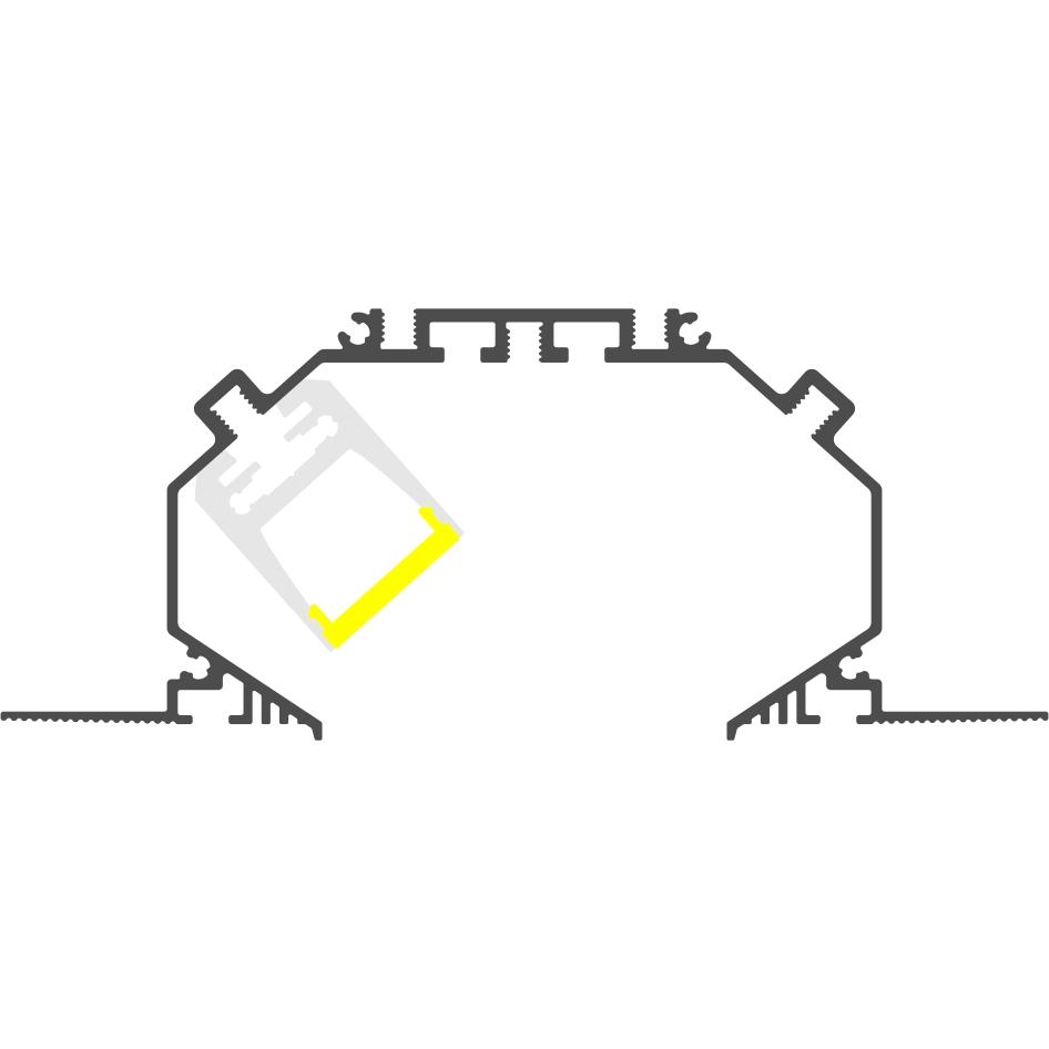 Plaster Board Cove Linear Light Base ~ Model RPL45 US - Wired4Signs USA - Buy LED lighting online