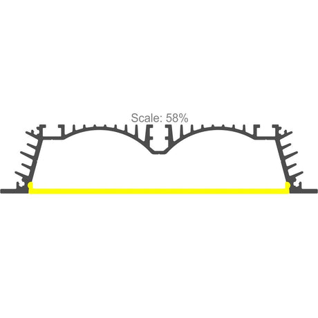 4.5" Large Recessed LED Channel ~ Model RPLW116 - Wired4Signs USA - Buy LED lighting online