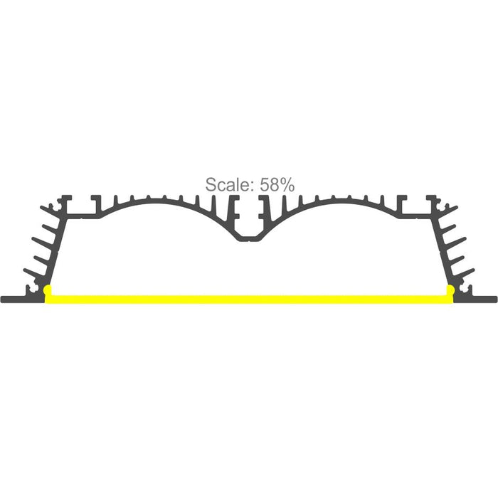 4.5" Large Recessed LED Channel ~ Model RPLW116 - Wired4Signs USA - Buy LED lighting online