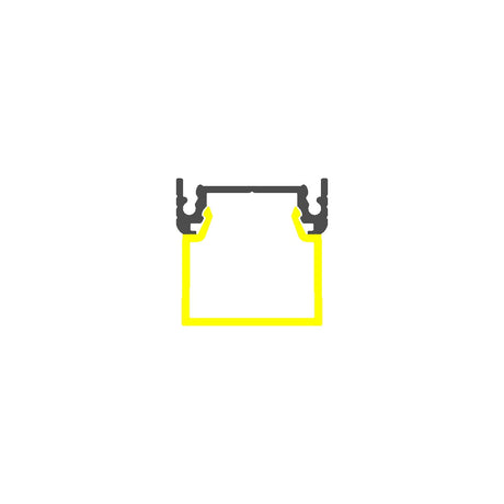 Surface LED Channel With Concealed Mounting ~ Model Surface14 - Wired4Signs USA - Buy LED lighting online