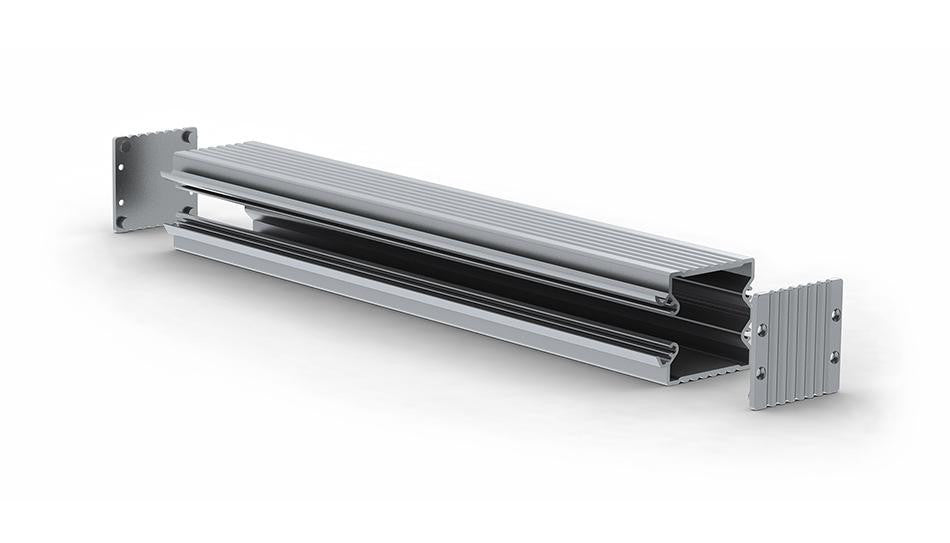 Aluminum hiding/mounting base for PL35S, PL35D, Wall LED Lamp LED profile - Wired4Signs USA - Buy LED lighting online