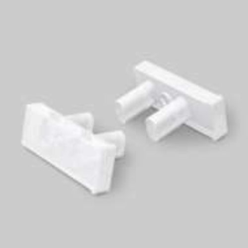 Pair of Opal Endcaps For the Polycarbonate Profile ~ Model Slash8 - Wired4Signs USA - Buy LED lighting online