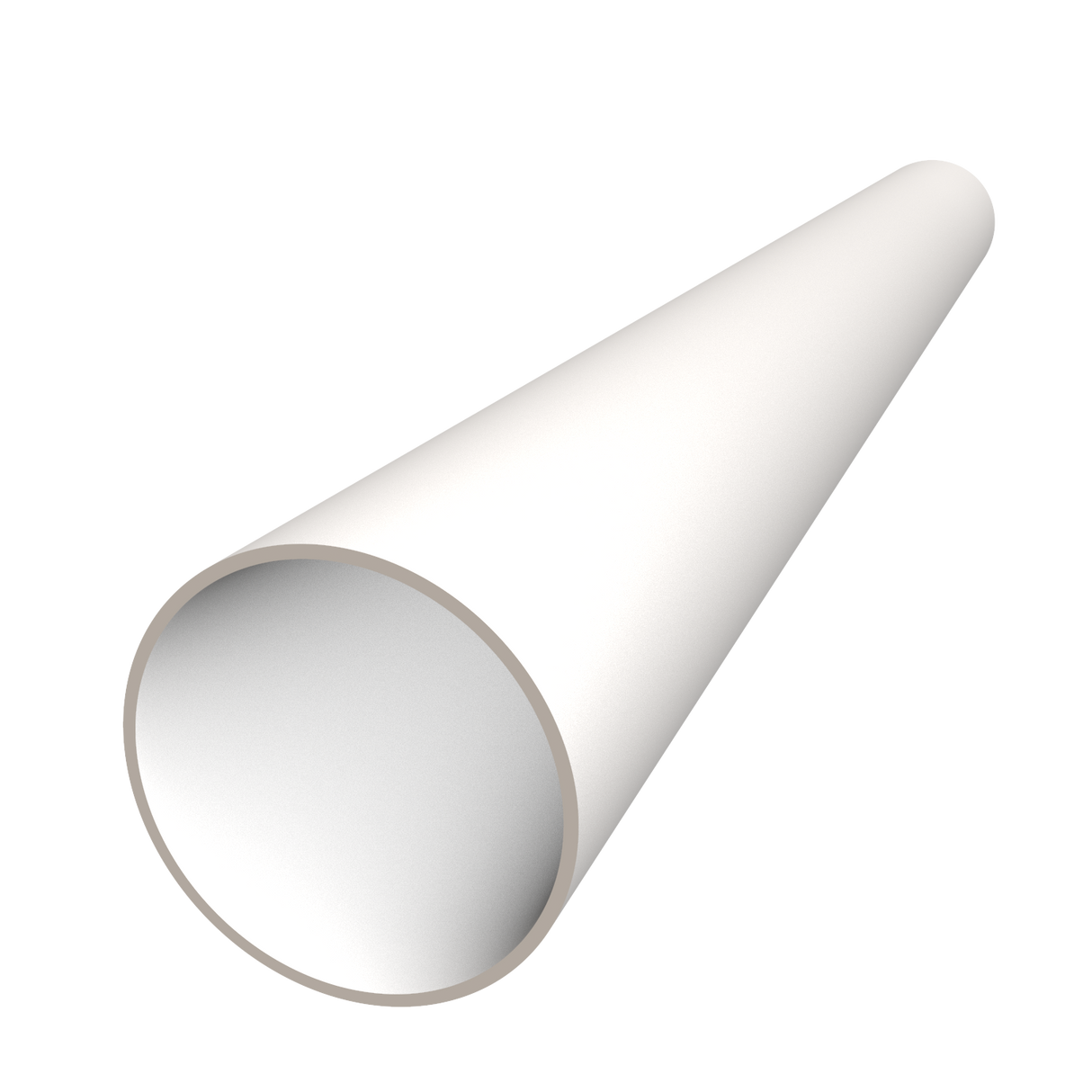 4" Acrylic Tube for LED Lights - Model Smokies100 | Wired4signs USA | White Large Acrylic tube