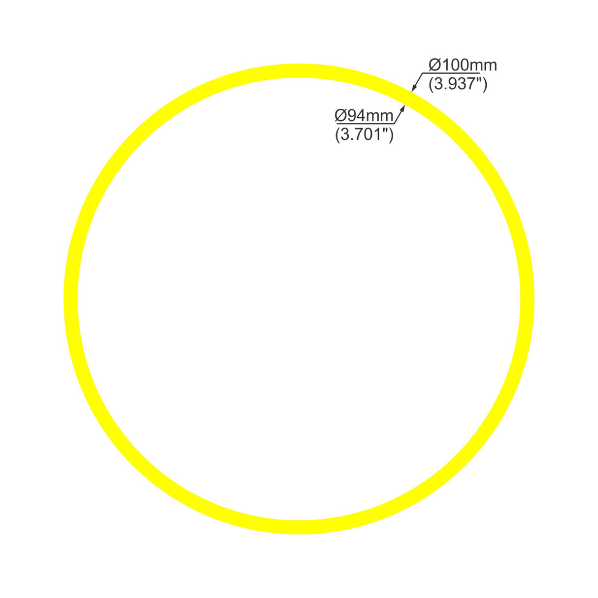 4" Acrylic Tube for LED Lights - Model Smokies100 | Wired4signs USA | White Large Acrylic tube