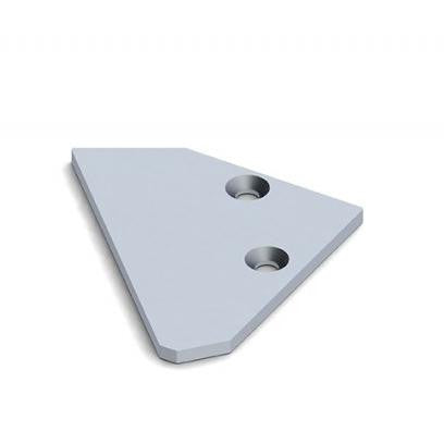 Aluminum end caps for profile ALU CEILING WASHER without cable hole - left - Wired4Signs USA - Buy LED lighting online