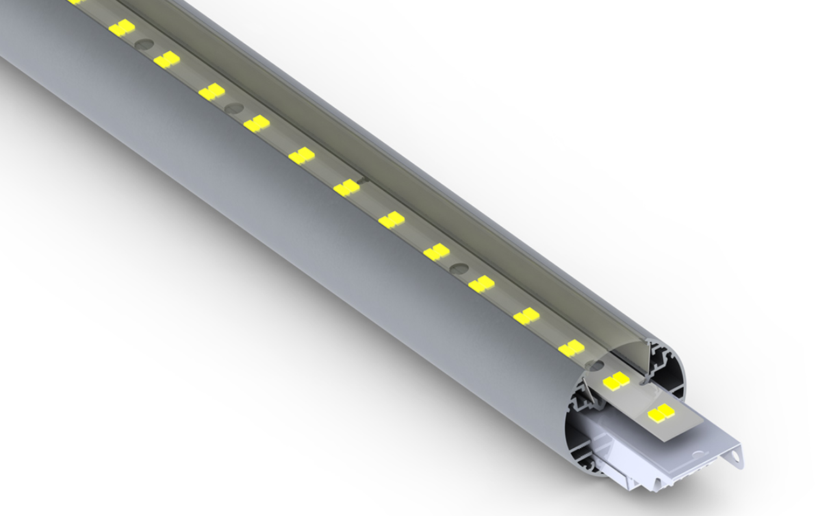 2" Round LED Channel Pendant ~ Model Alu-Round 52 - Wired4Signs USA - Buy LED lighting online