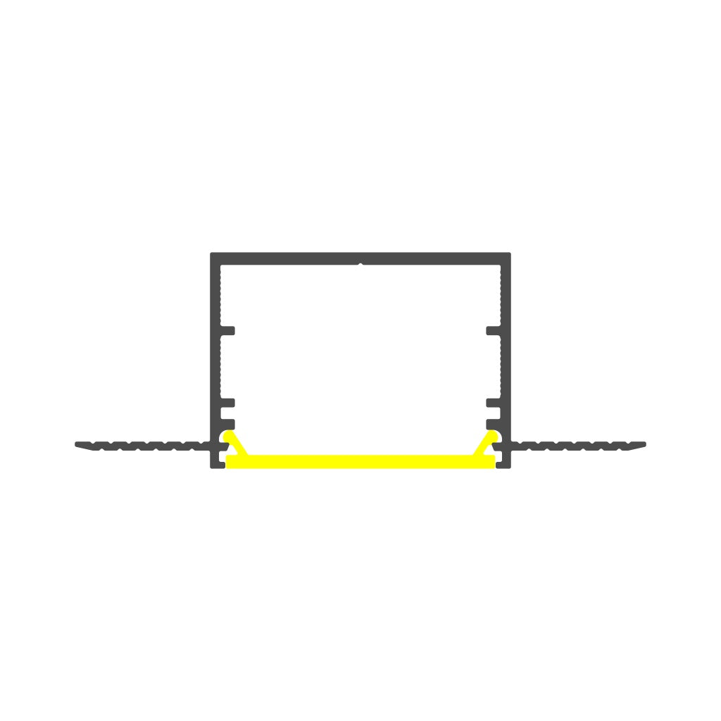 1.3" Deep-Section Plaster-in Drywall LED Channel ~ Model Vario30-05 - Wired4Signs USA - Buy LED lighting online