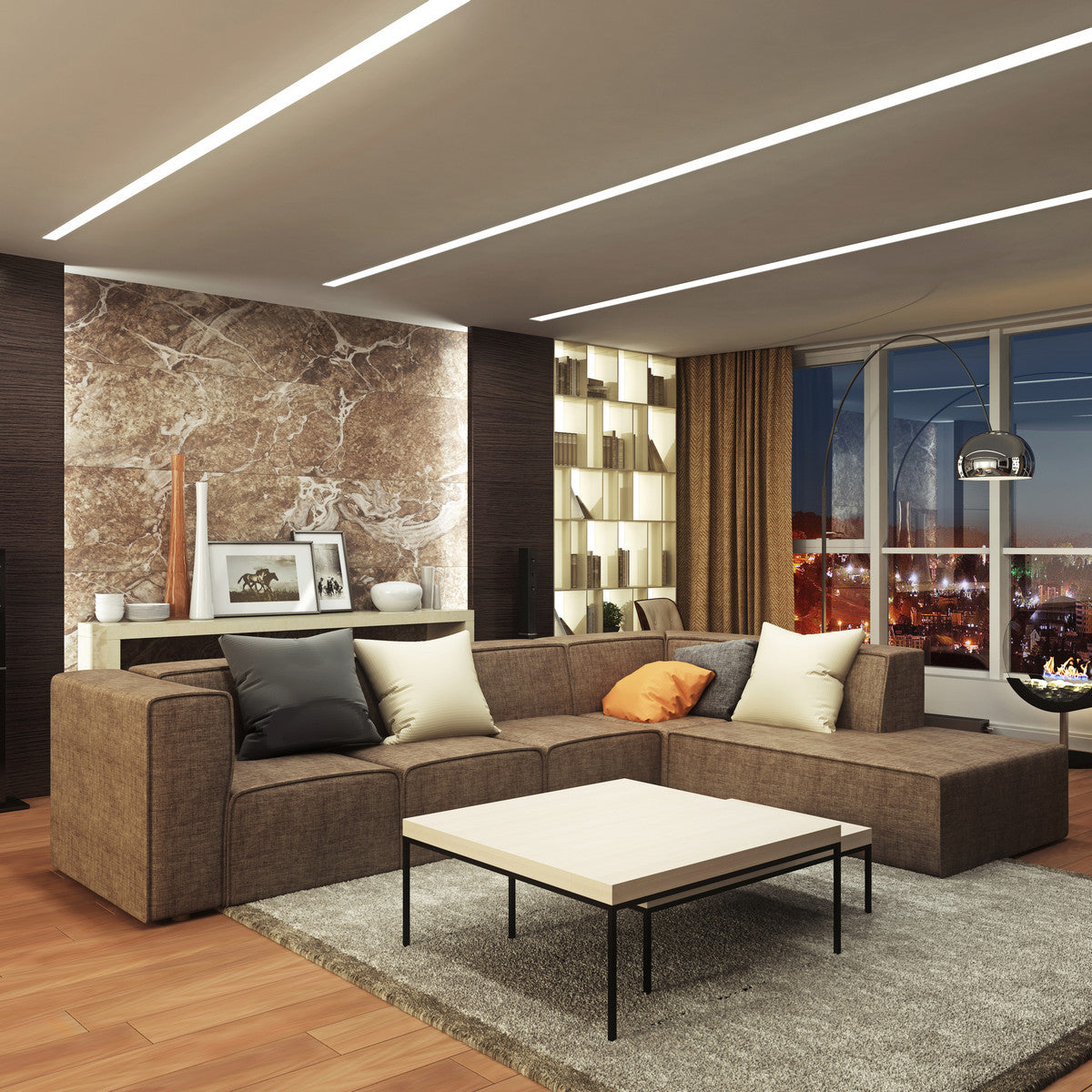 1.3" Deep-Section Plaster-in Drywall LED Channel ~ Model Vario30-05 - Wired4Signs USA - Buy LED lighting online