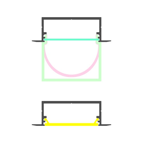 1.3" Shallow-Section Recessed LED Channel ~ Model Vario30-06 - Wired4Signs USA - Buy LED lighting online