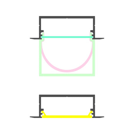 1.3" Shallow-Section Recessed LED Channel ~ Model Vario30-06 - Wired4Signs USA - Buy LED lighting online