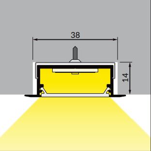 1.3" Shallow-Section Recessed LED Channel ~ Model Vario30-06 - Wired4Signs USA - Buy LED lighting online