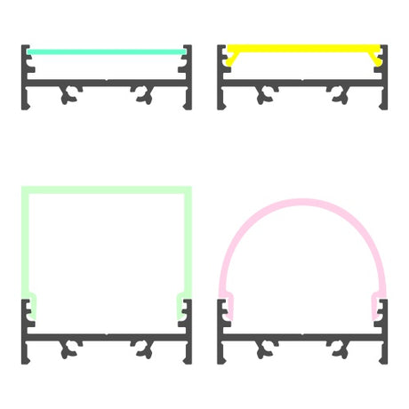 1.3" Low-Profile Surface Mount LED Channel ~ Model Vario30-01 - Wired4Signs USA - Buy LED lighting online