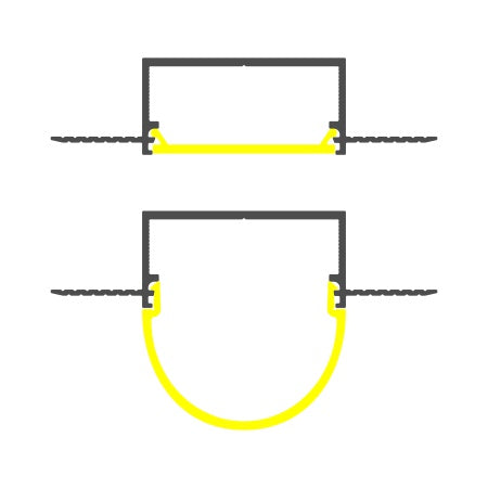 1.3" Shallow-Section Plaster-in Drywall LED Channel ~ Model Vario30-04 - Wired4Signs USA - Buy LED lighting online