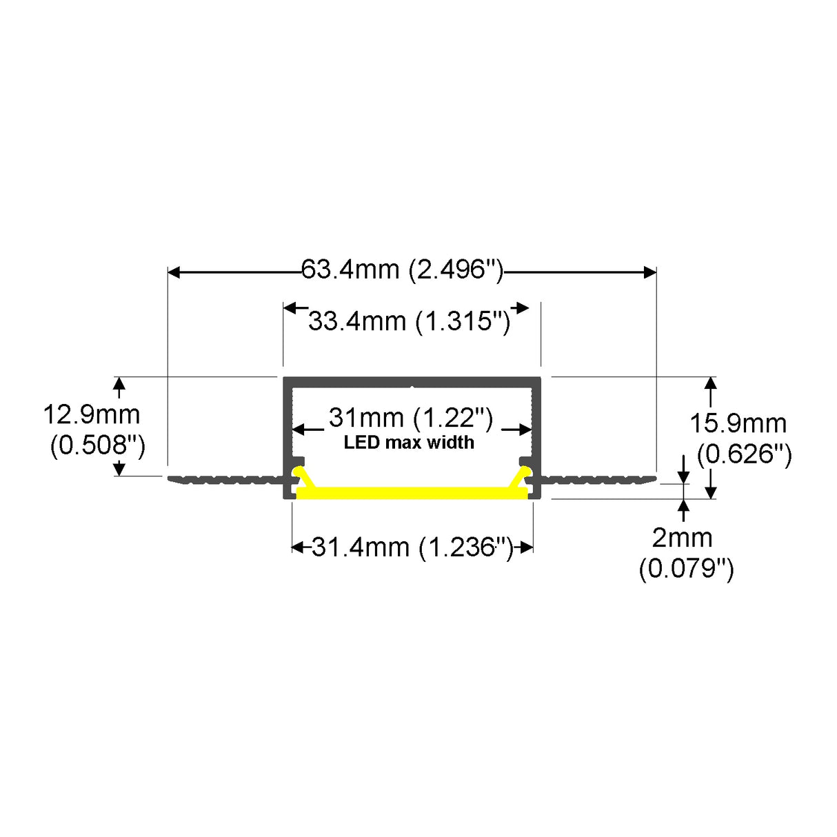 Linear LED light, furring channel, hat channel, LED, accessories