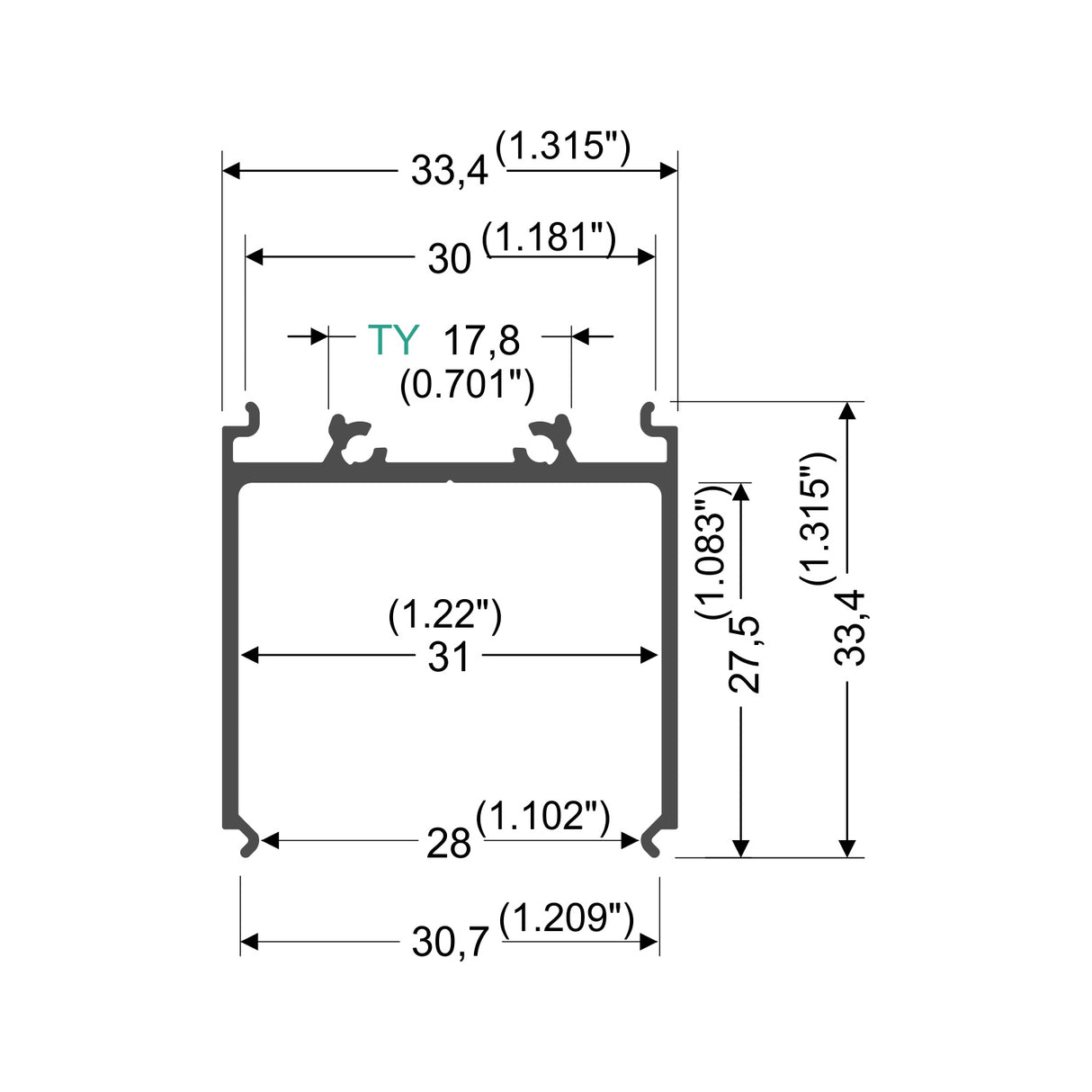 LED Power Supply Enclosure Channel ~ Model Vario30-08 - Wired4Signs USA - Buy LED lighting online
