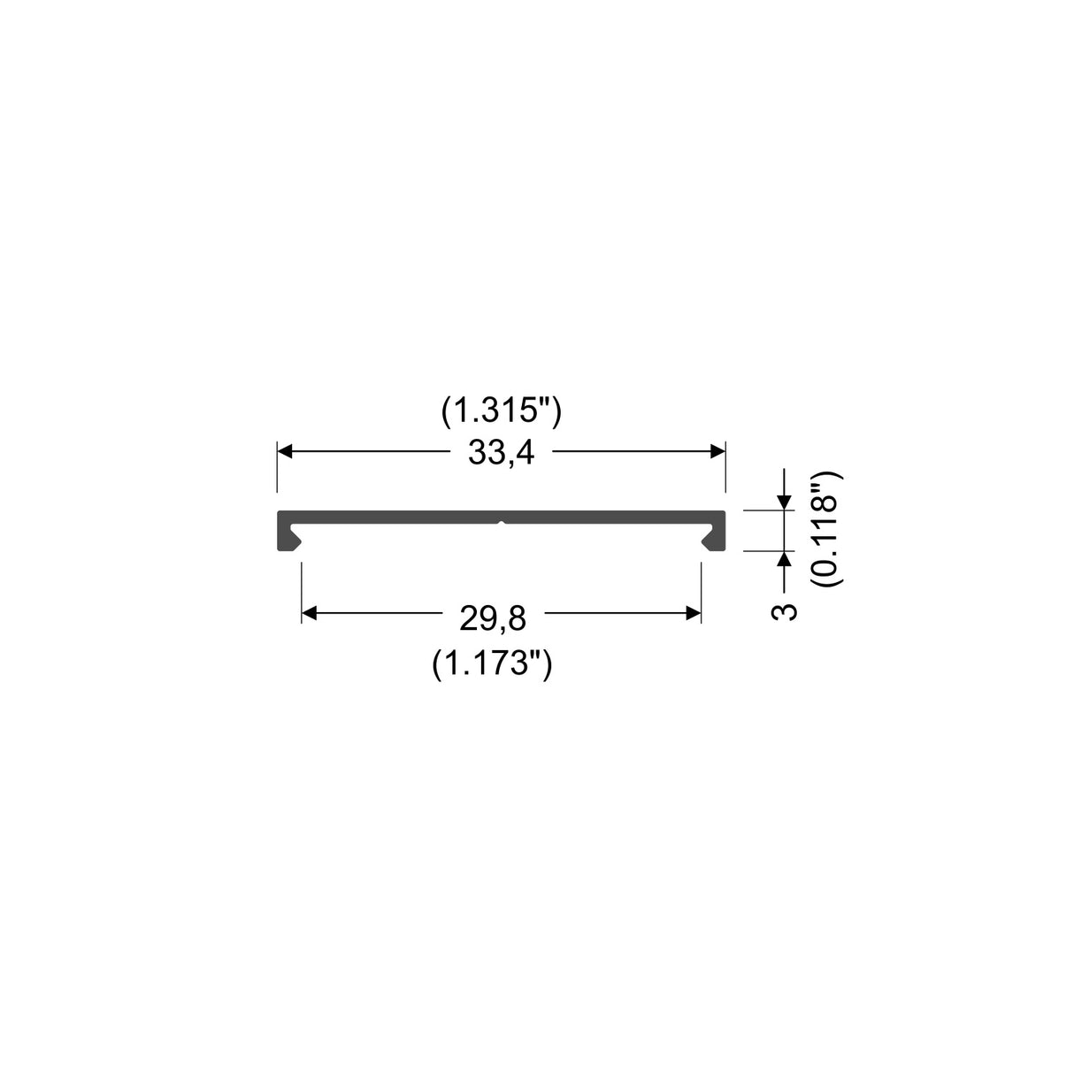Complementary Cover Profile ~ Model Vario30-09 - Wired4Signs USA - Buy LED lighting online