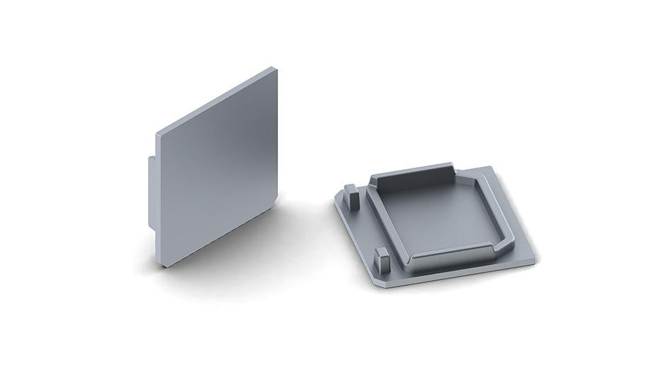 Aluminum end cap for SPL led profile without cable hole - Wired4Signs USA - Buy LED lighting online