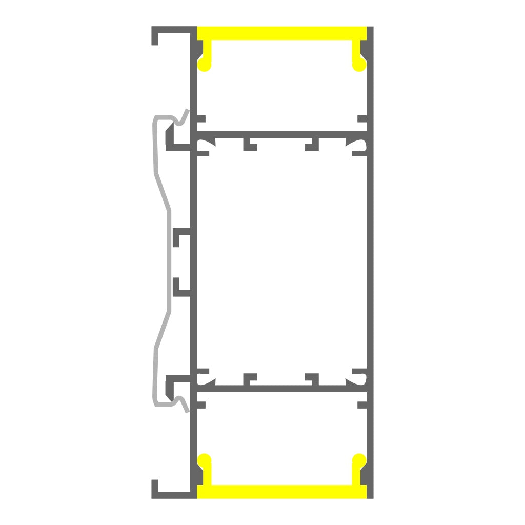 Up & Down Wall Feature Lighting LED Profile ~ Model Washington - Wired4Signs USA - Buy LED lighting online