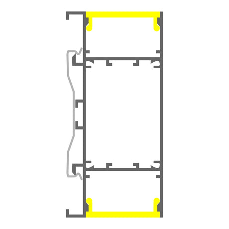 Up & Down Wall Feature Lighting LED Profile ~ Model Washington - Wired4Signs USA - Buy LED lighting online
