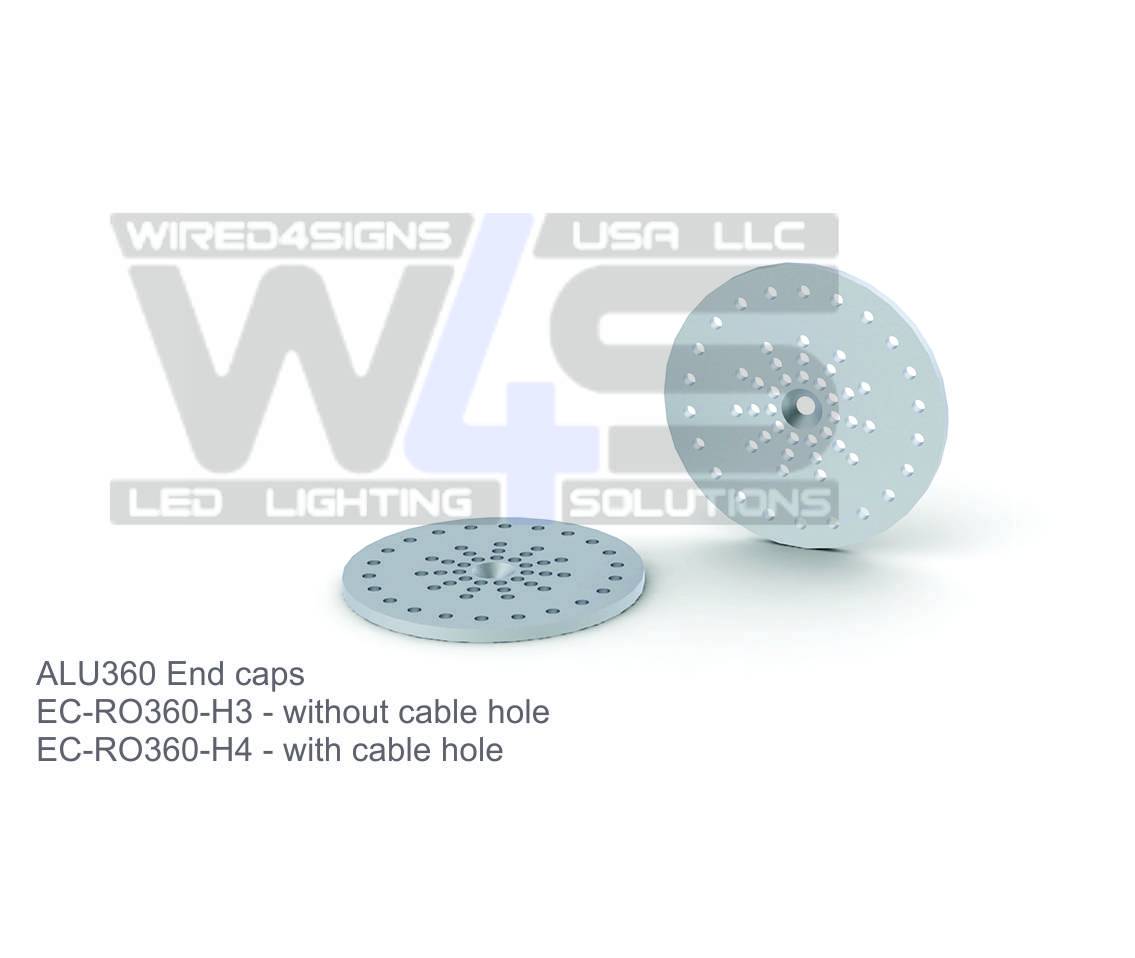 Endcap for 360 Degree suspended LED Channel - ALU360 - Wired4Signs USA - Buy LED lighting online