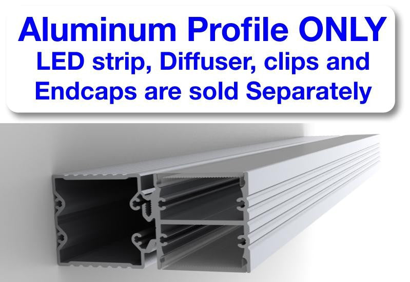 (Discontinued) Double-Sided LED Wall Sconce Channel ~ Model PL35D - Wired4Signs USA - Buy LED lighting online