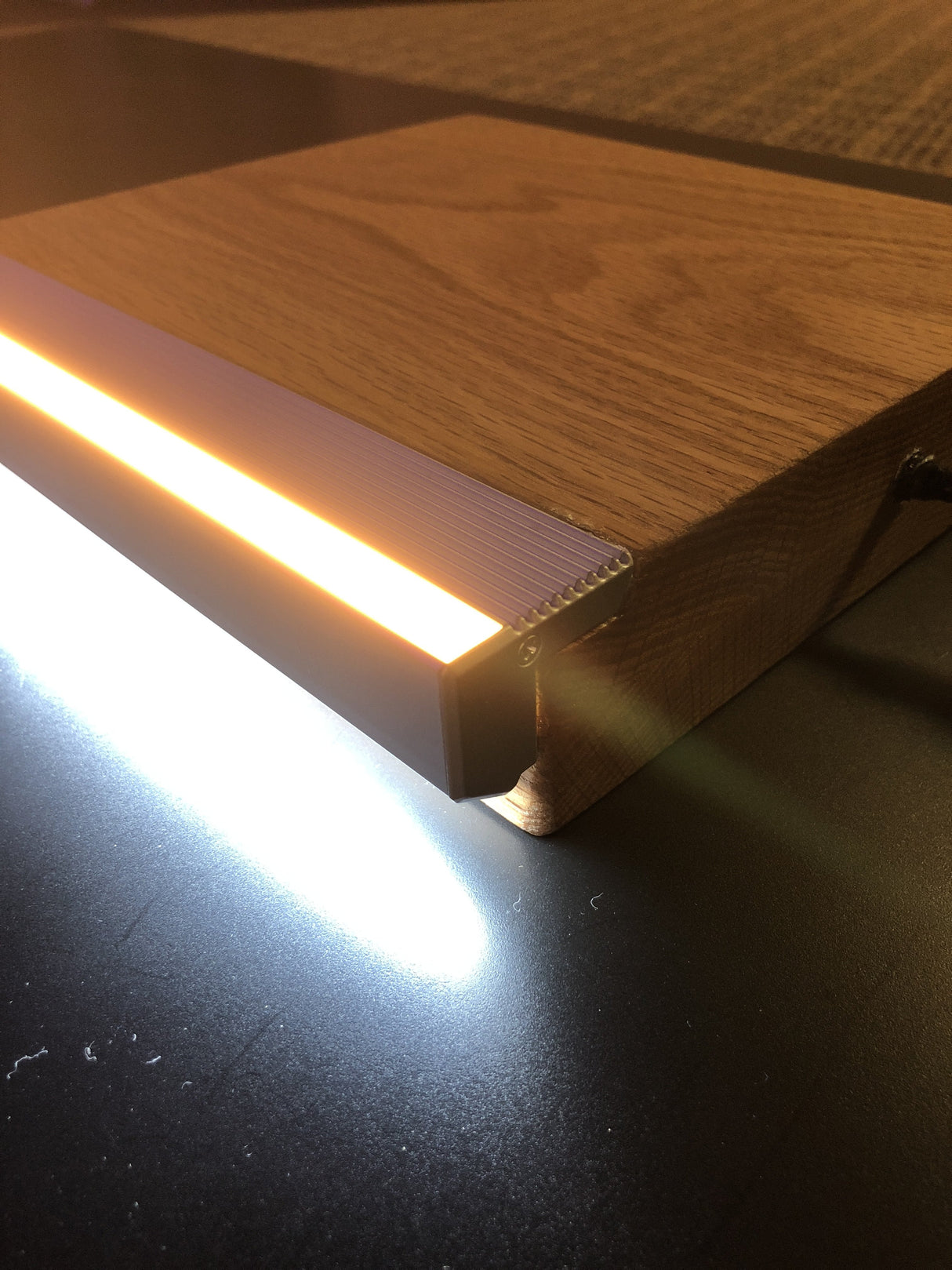 Small LED Stair Nosing Channel ~ Model Alu-Stair Nano - Wired4Signs USA - Buy LED lighting online
