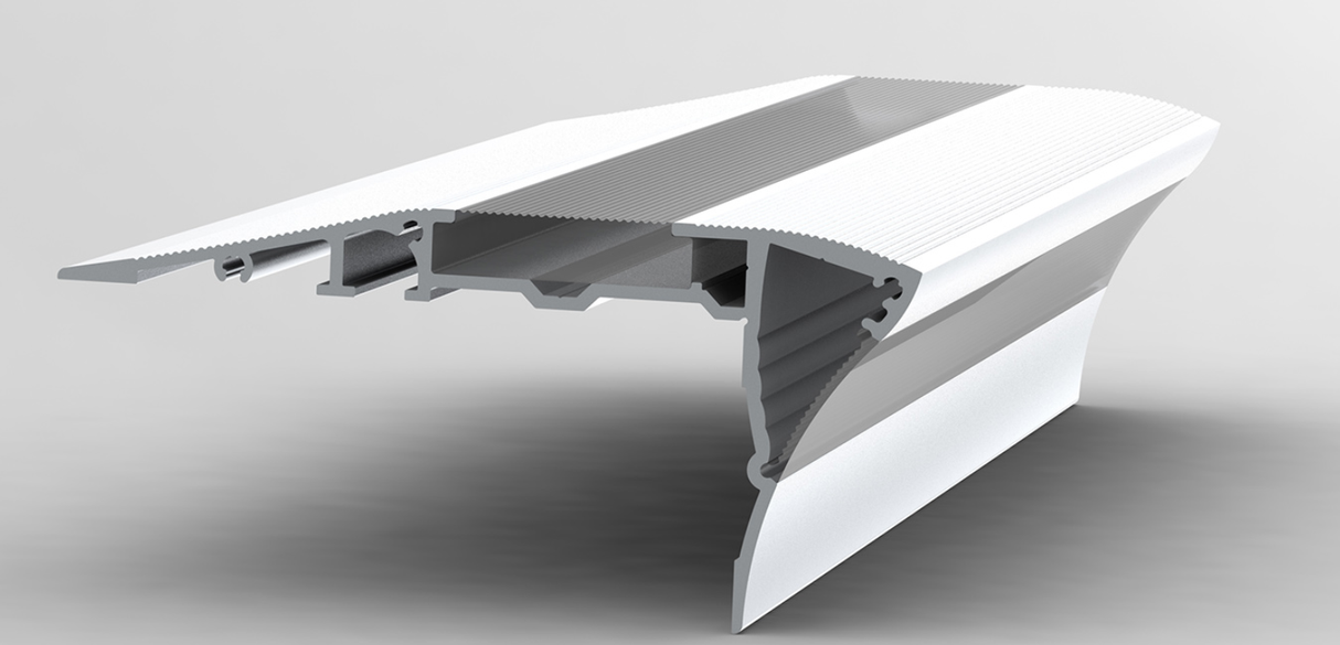 Silver LED Stair Light Channel ~ Model Alu-Stair2 - Wired4Signs USA - Buy LED lighting online