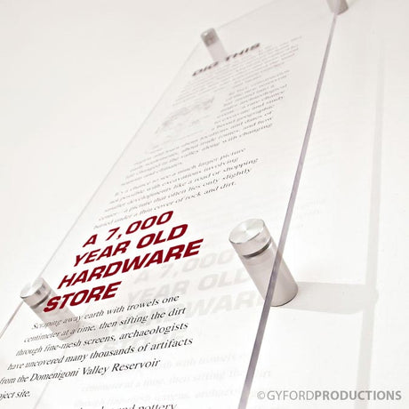 Gyford 1"D x 2"L Through-hole Standoff Kit ~ Gyford Standoffs - Wired4Signs USA - Buy LED lighting online